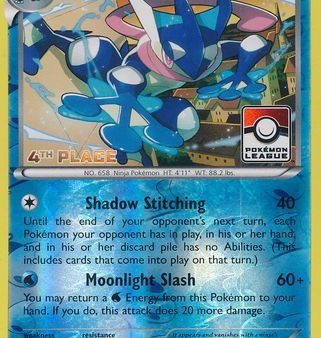 Greninja (40 122) (League Promo 4th Place) [XY: BREAKpoint] For Sale