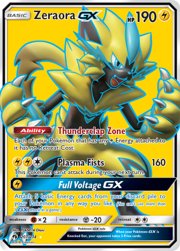 Zeraora GX (201 214) [Sun & Moon: Lost Thunder] Sale