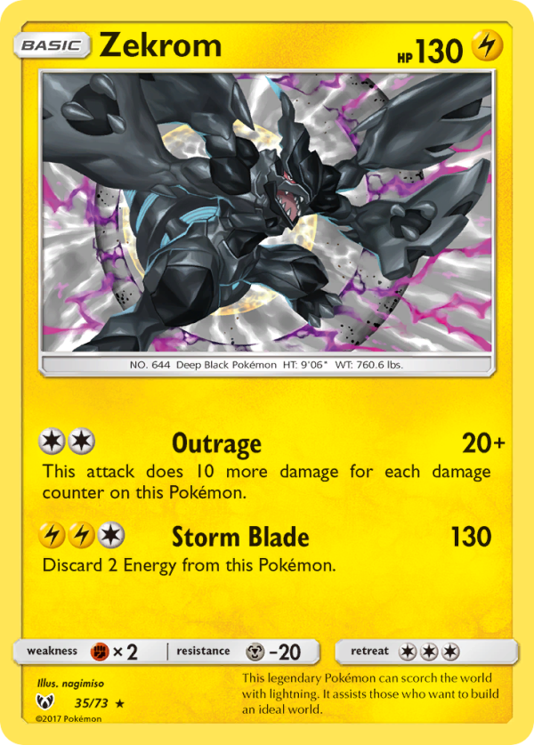 Zekrom (35 73) [Sun & Moon: Shining Legends] Cheap